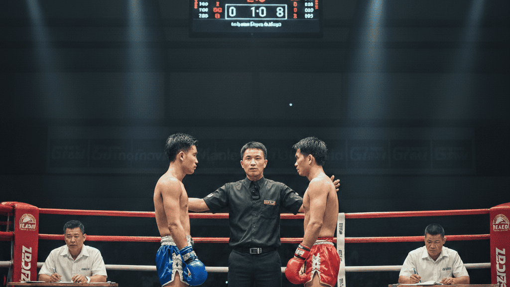 Como funciona a arbitragem no muay thai