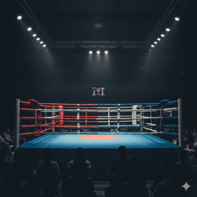 Quais são as especificações do ringue oficial