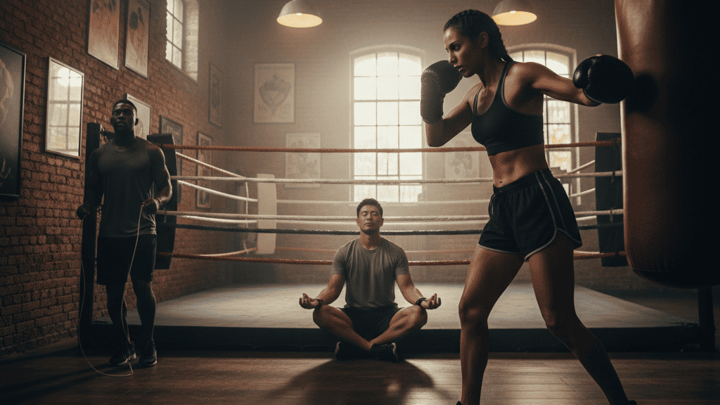 Benefícios do treino de boxe para saúde física e mental